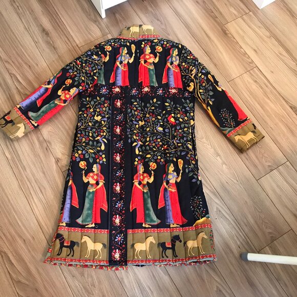 Vintage Gracila Quilted Statement Women's Coat Jacket Size M Medium - Picture 11 of 13